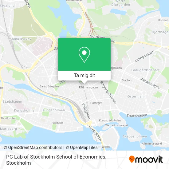 PC Lab of Stockholm School of Economics karta