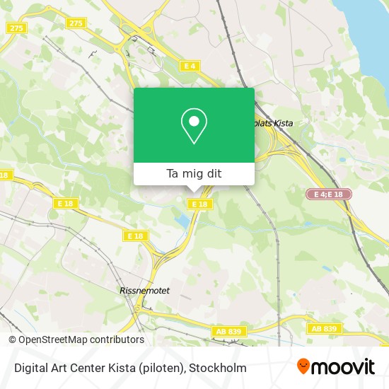 Digital Art Center Kista (piloten) karta
