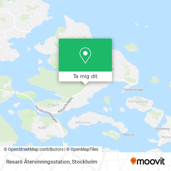 Resarö Återvinningsstation karta