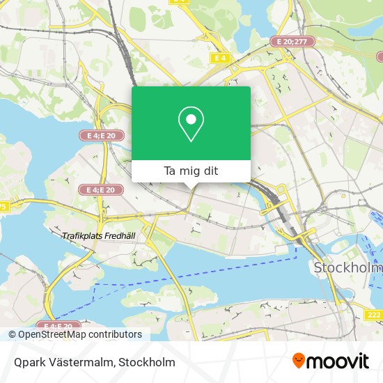 Qpark Västermalm karta