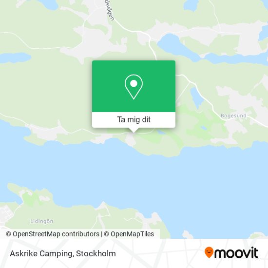 Askrike Camping karta