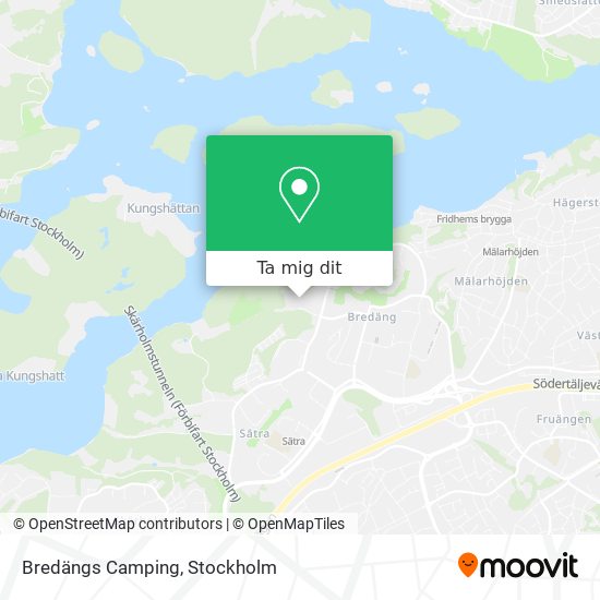 Bredängs Camping karta