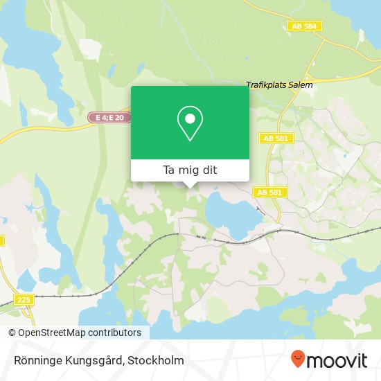 Rönninge Kungsgård karta