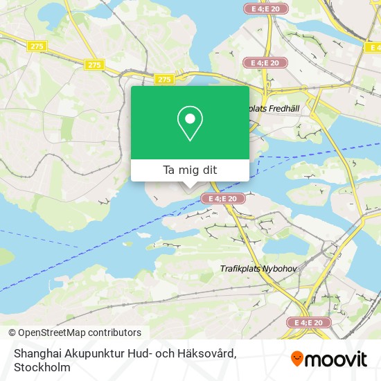 Shanghai Akupunktur Hud- och Häksovård karta