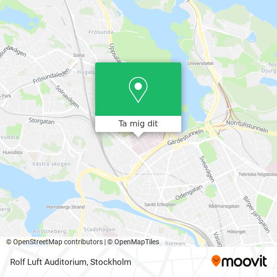 Rolf Luft Auditorium karta