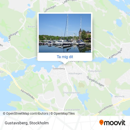Gustavsberg karta