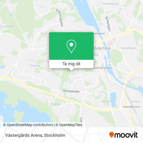 Västergårds Arena karta
