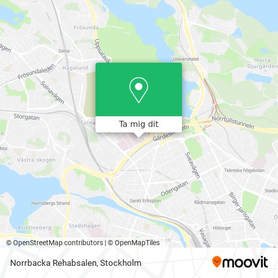 Norrbacka Rehabsalen karta