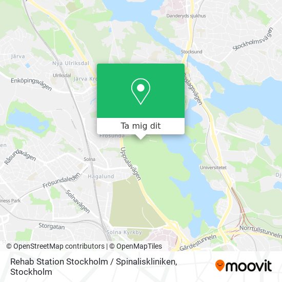 Rehab Station Stockholm / Spinaliskliniken karta