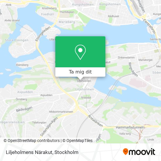 Liljeholmens Närakut karta