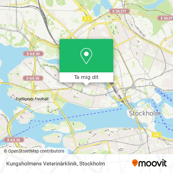 Kungsholmens Veterinärklinik karta