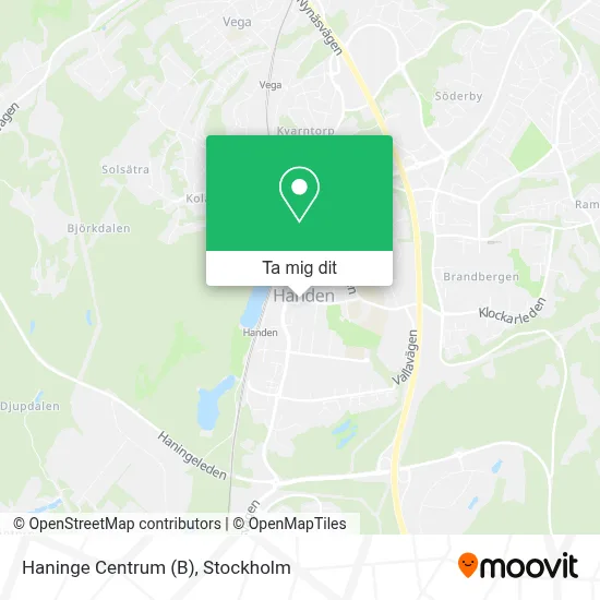 Haninge Centrum (B) karta