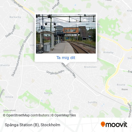 Spånga Station (B) karta