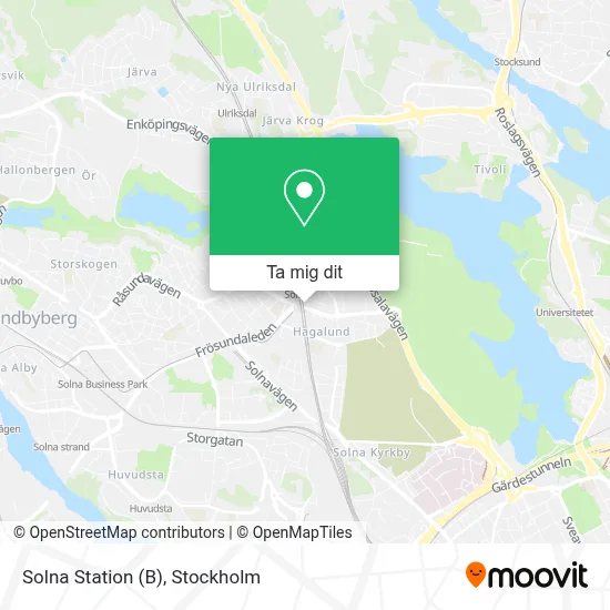 Solna Station (B) karta