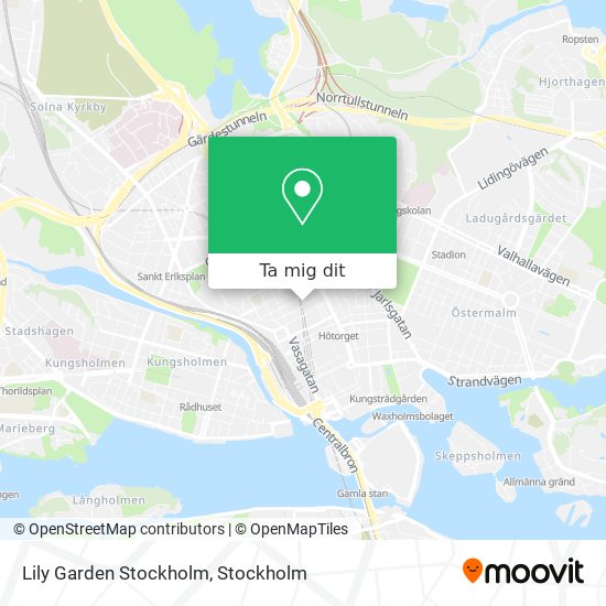 Lily Garden Stockholm karta