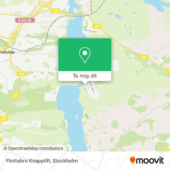 Flottsbro Knapplift karta