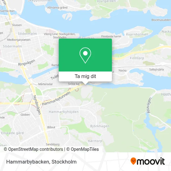 Hammarbybacken karta