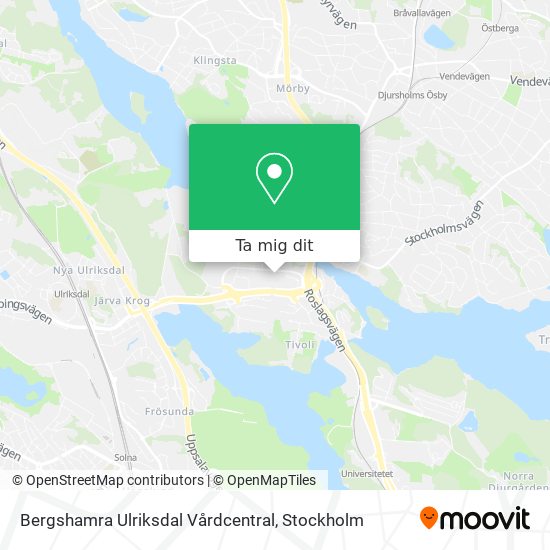 Bergshamra Ulriksdal Vårdcentral karta