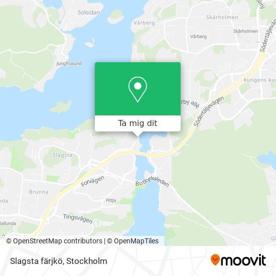 Slagsta färjkö karta