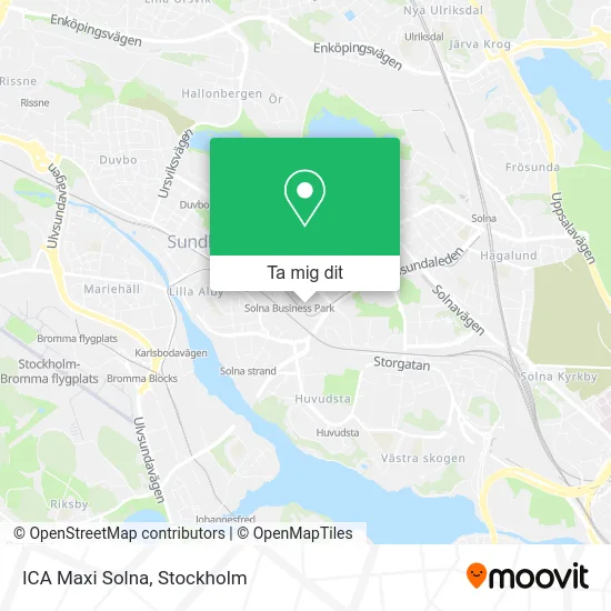 ICA Maxi Solna karta