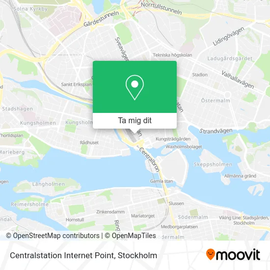 Centralstation Internet Point karta