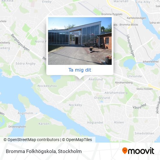 Bromma Folkhögskola karta