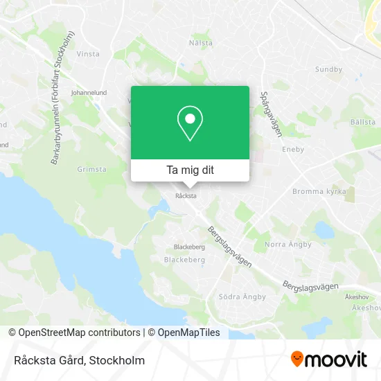 Råcksta Gård karta