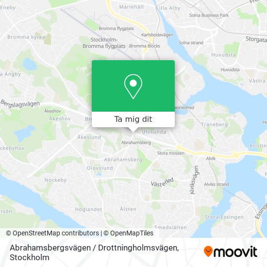Abrahamsbergsvägen / Drottningholmsvägen karta