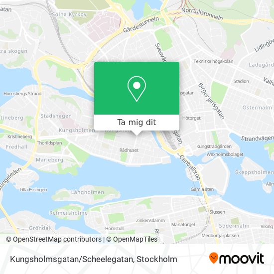 Kungsholmsgatan/Scheelegatan karta