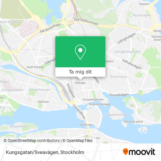 Kungsgatan/Sveavägen karta
