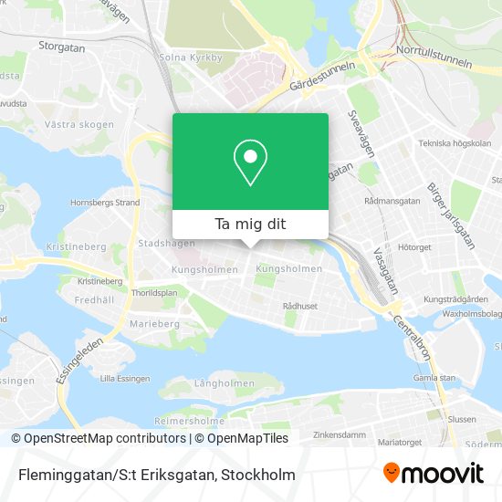 Fleminggatan/S:t Eriksgatan karta