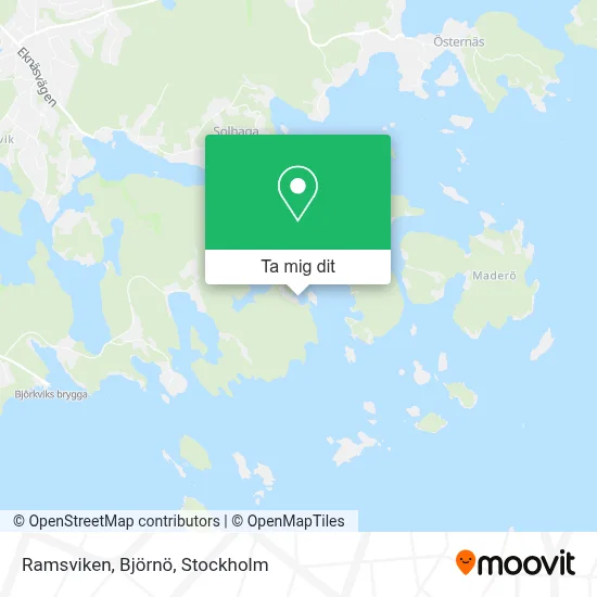 Ramsviken, Björnö karta