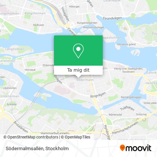 Södermalmsallén karta