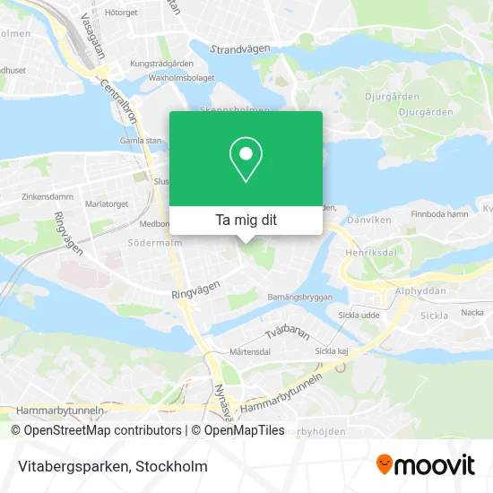 Vitabergsparken karta
