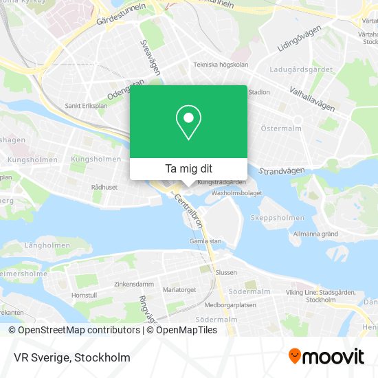 VR Sverige karta