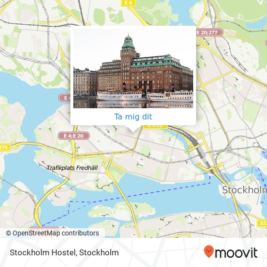 Stockholm Hostel karta