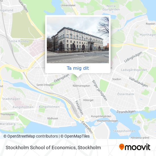 Stockholm School of Economics karta