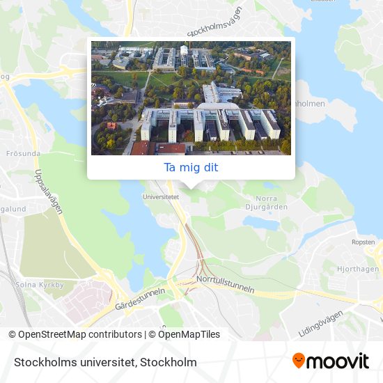 Stockholms universitet karta