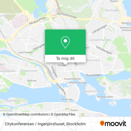 Citykonferensen / Ingenjörshuset karta