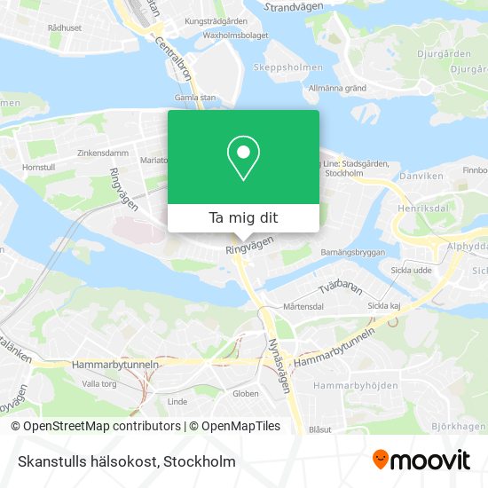 Skanstulls hälsokost karta