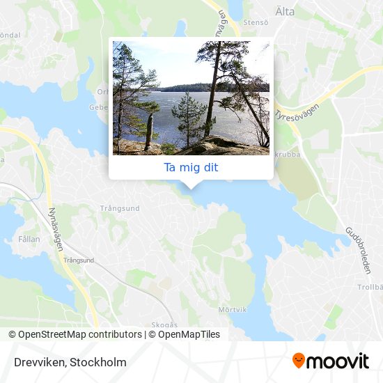 Drevviken karta