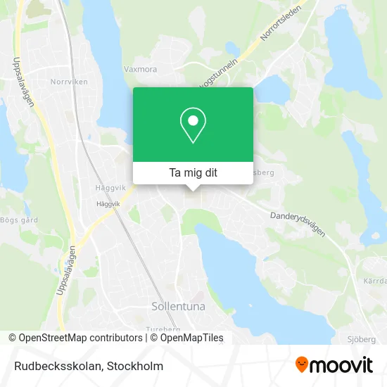 Rudbecksskolan karta