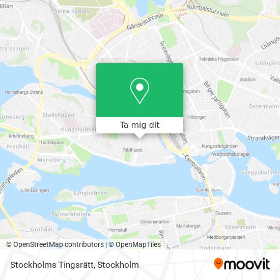 Stockholms Tingsrätt karta