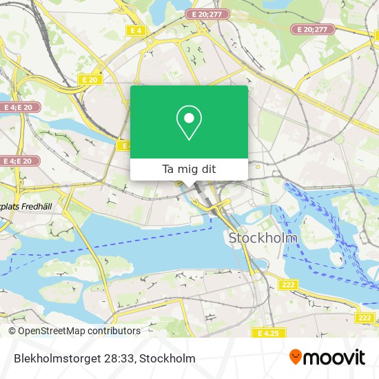 Blekholmstorget 28:33 karta