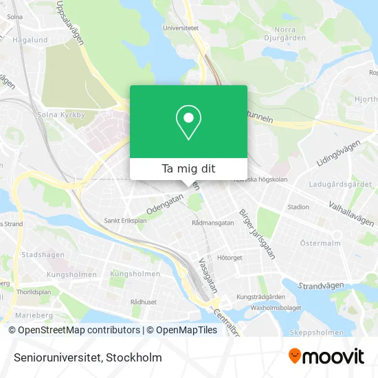 Senioruniversitet karta