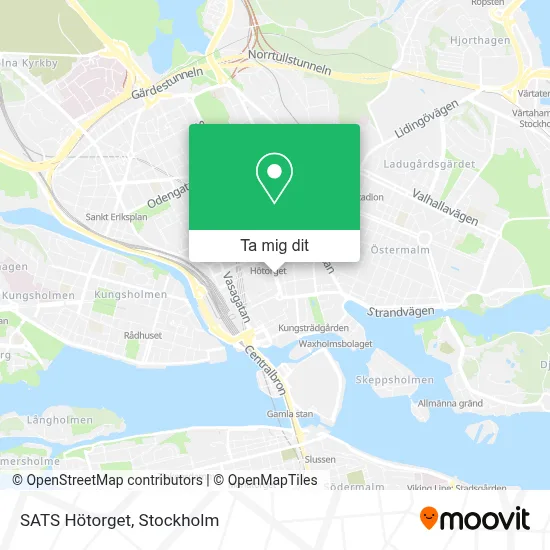 SATS Hötorget karta