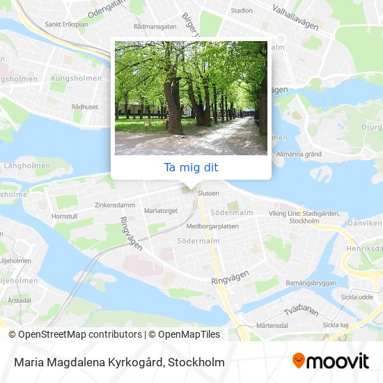Maria Magdalena Kyrkogård karta