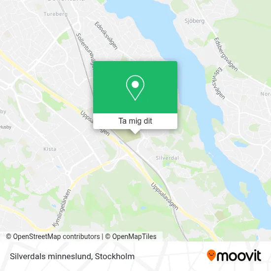 Silverdals minneslund karta