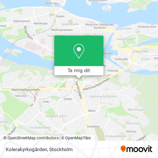 Kolerakyrkogården karta