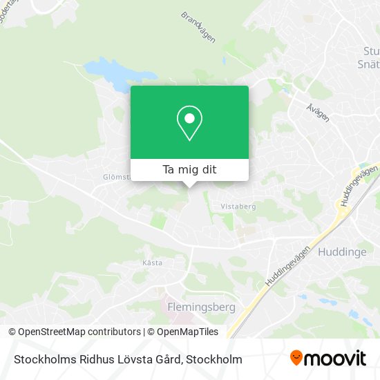 Stockholms Ridhus Lövsta Gård karta